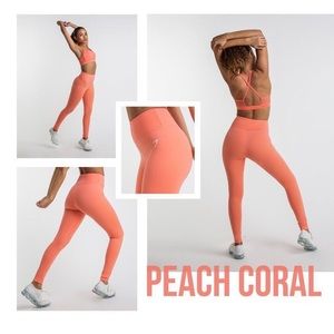Gymshark Peach Coral leggings